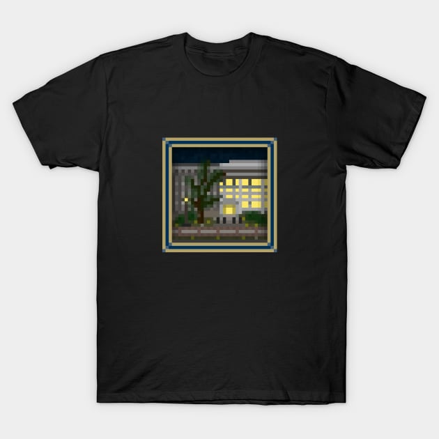 "Marcus Nanotechnology Building" - GEORGIA TECH BORDER T-Shirt by Little Landmarks